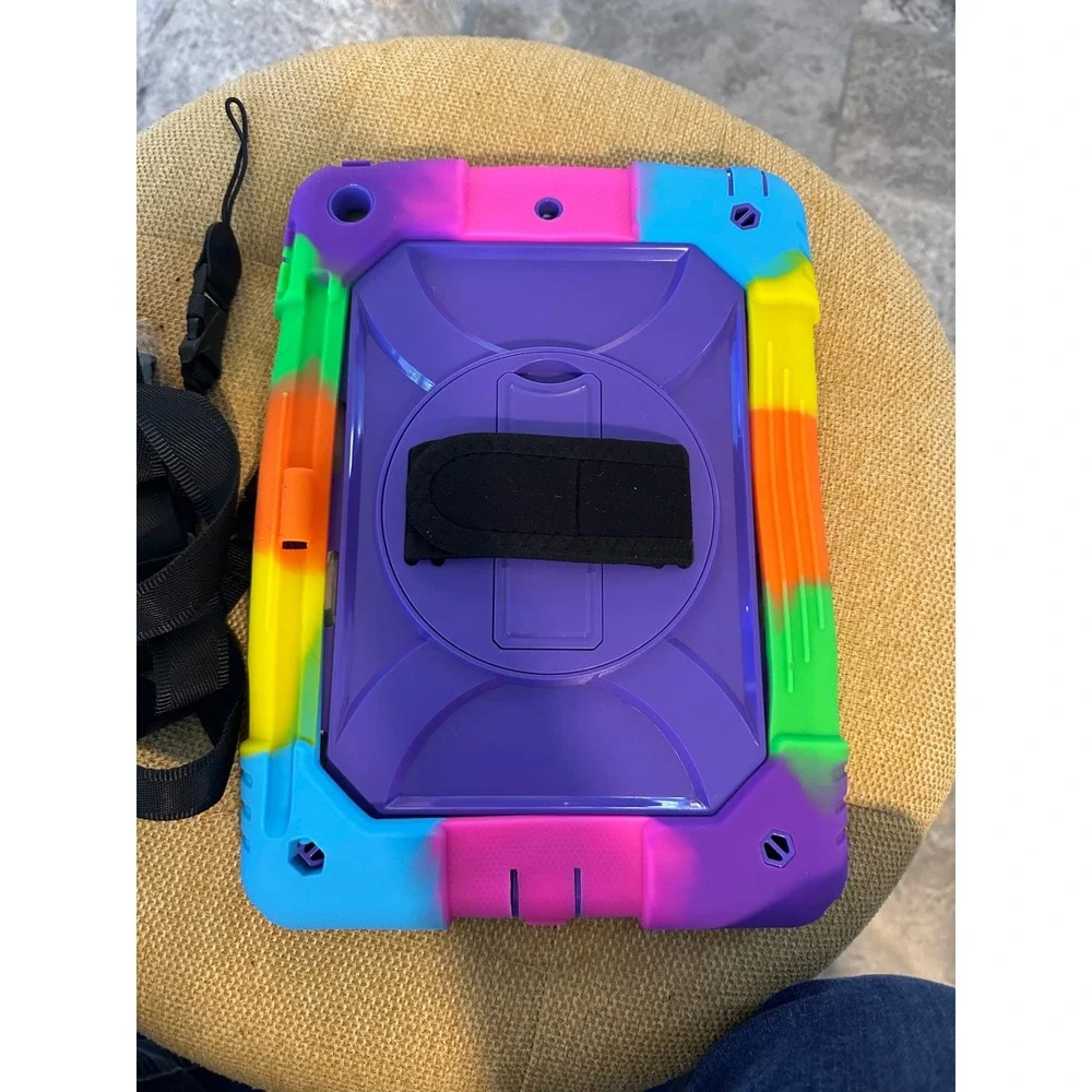 Kids‎ iPad 10.2 Case 2019 2020 Shockproof Cover w Stand Hand Shoulder Strap